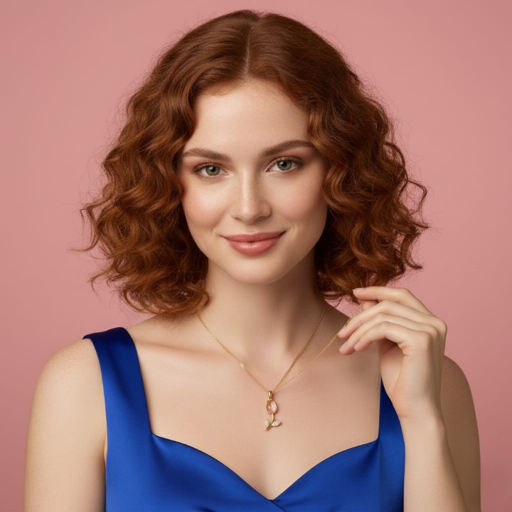 Tulip Pendant Necklace – Soft & Classy Look