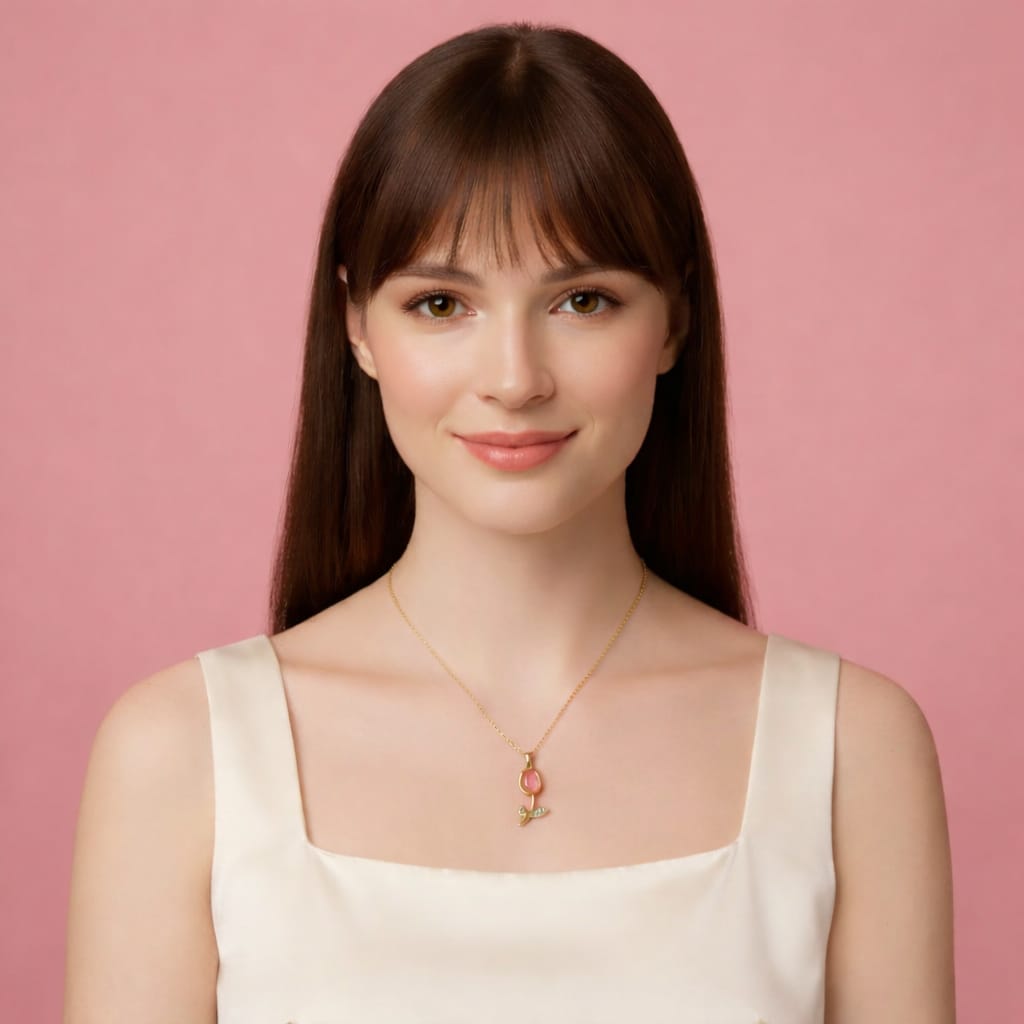 Tulip Pendant Necklace – Soft & Classy Look