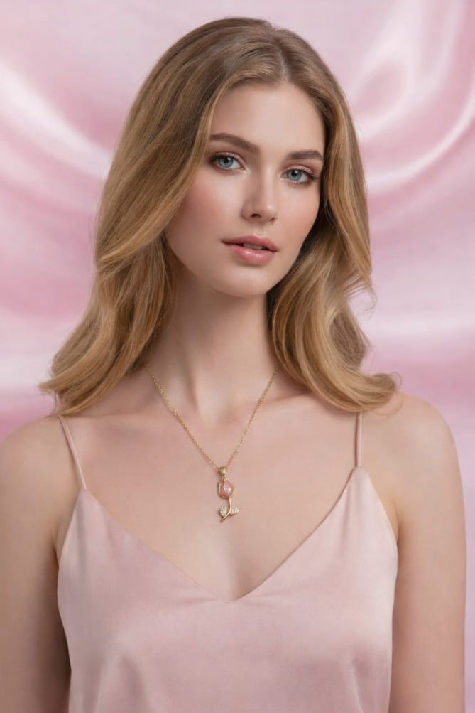 Tulip Pendant Necklace – Soft & Classy Look